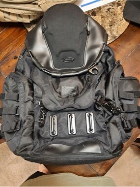 Oakley Black Tactical Utility Backpack with MOLLE Straps